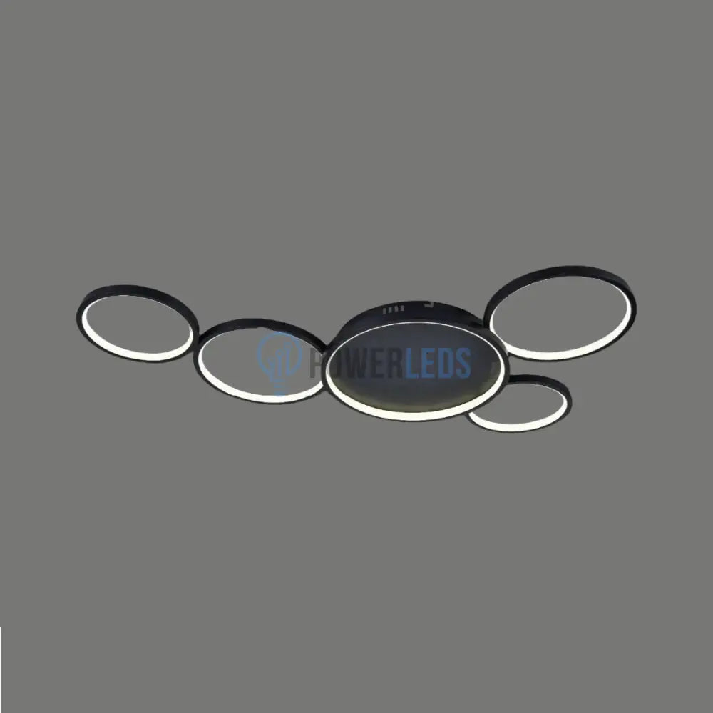 Lustra LED Minara Black Echivalent 600W Telecomanda powerleds.ro