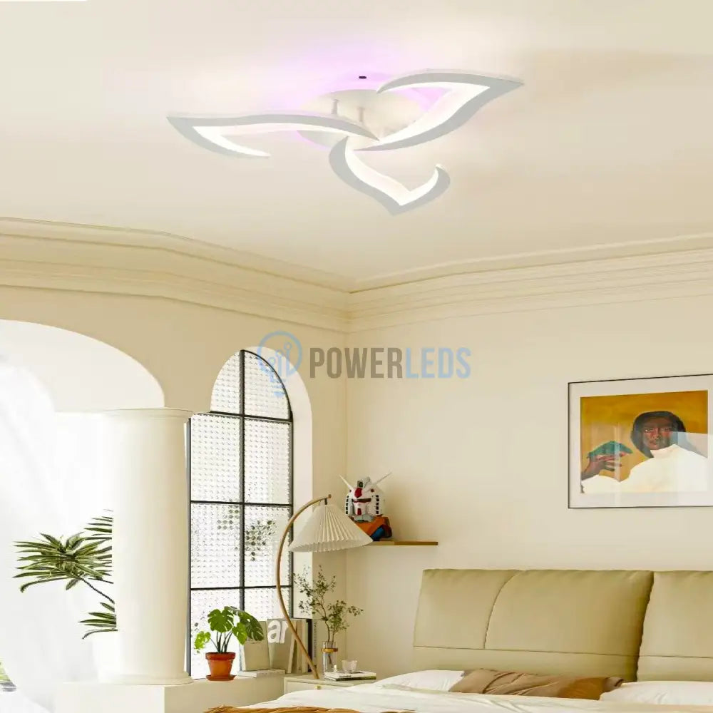 Lustra LED Mini Narcisse RGB Echivalent 300W Telecomanda ALBA / FLOWER DESIGN / 53CM