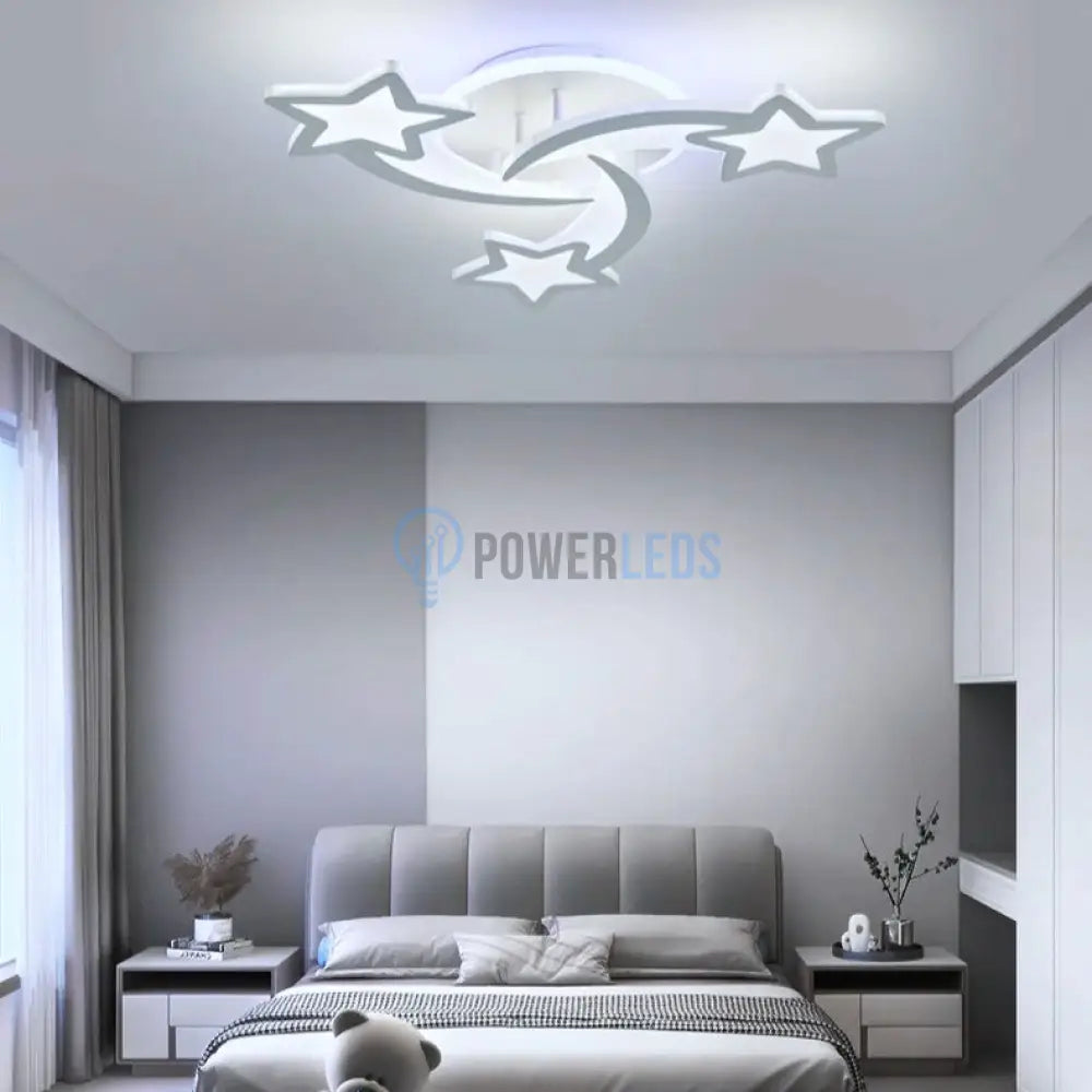 Lustra Led Mini Star Rgb Design Echivalent 400W Telecomanda Lighting Fixtures