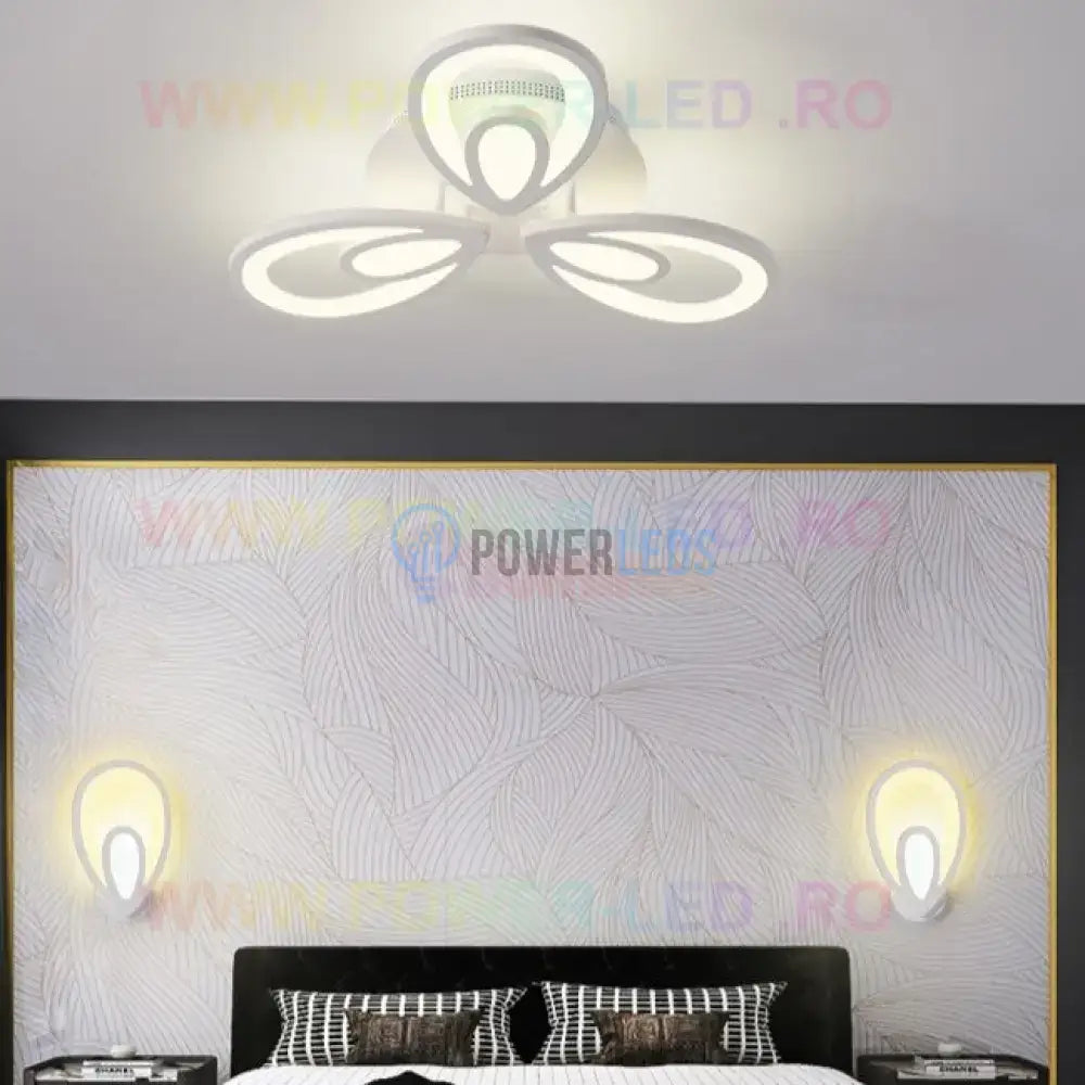 Lustra Led 72W Mini Tears Echivalent 300W Telecomanda Lighting Fixtures