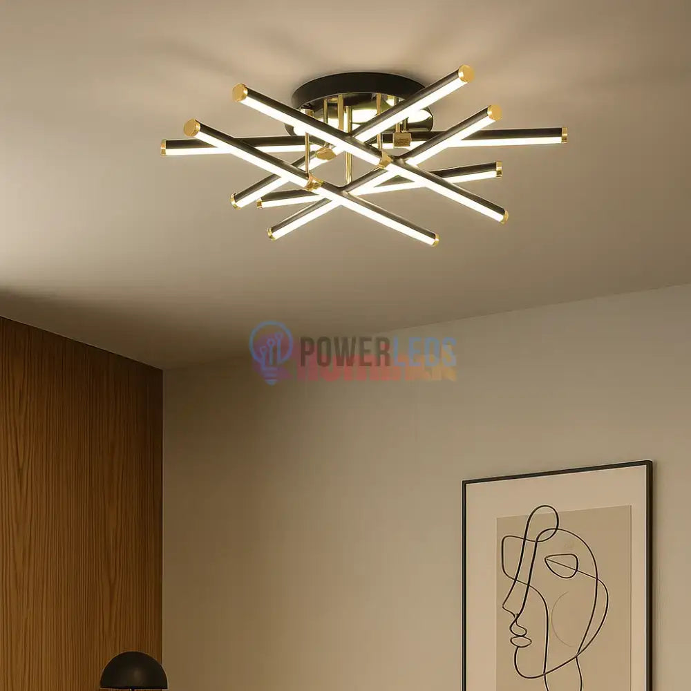 Lustra LED 6 LINES Design Round 9802/6 powerleds.ro