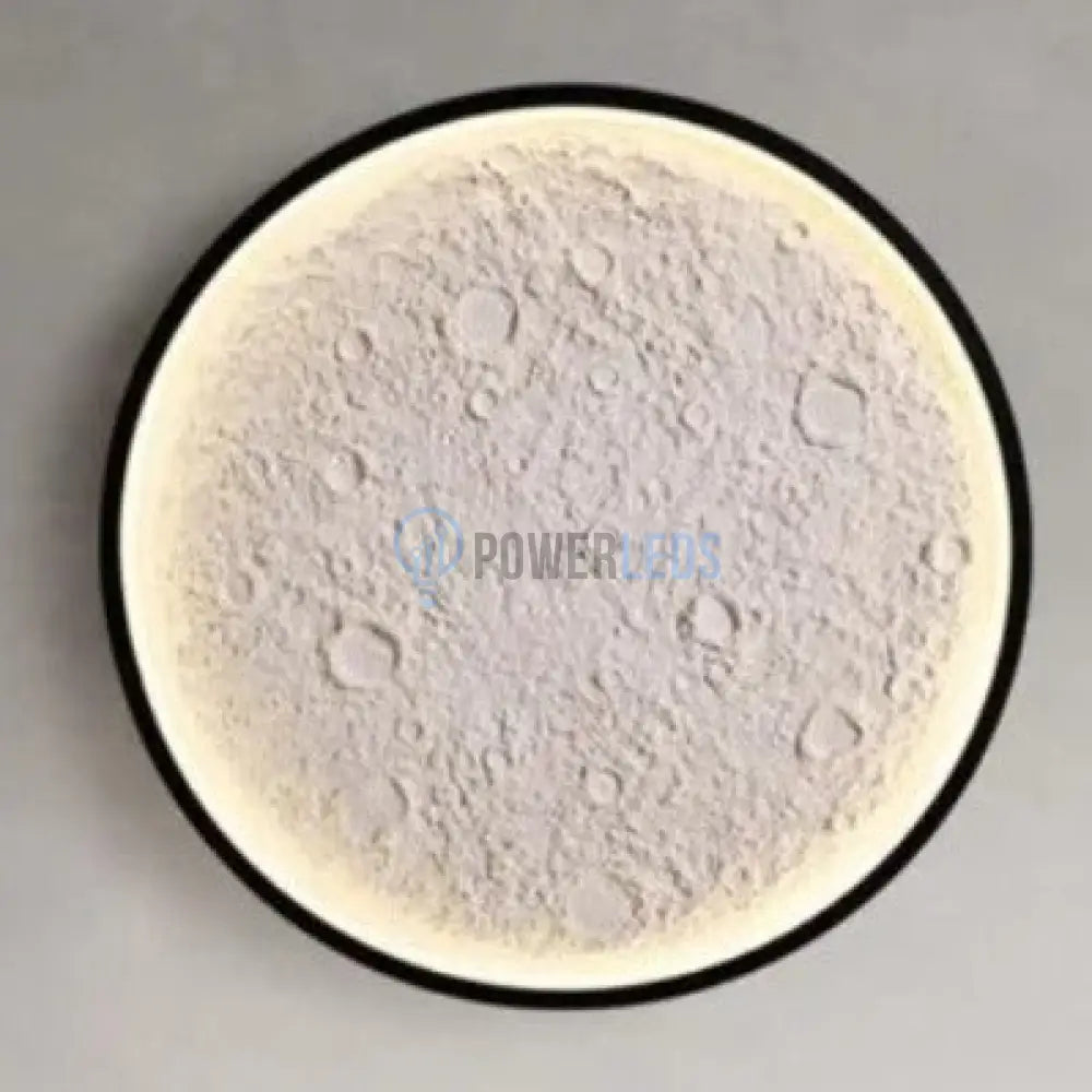 Lustra LED MOON Neagra Echivalent 240W powerleds.ro