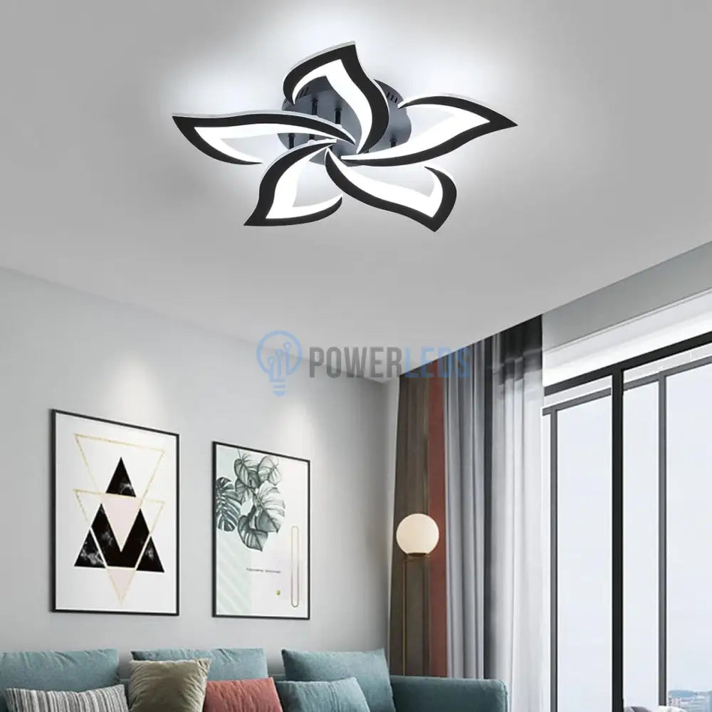 Lustra Led Narcisse Black Telecomanda Echivalent 500W Lighting Fixtures