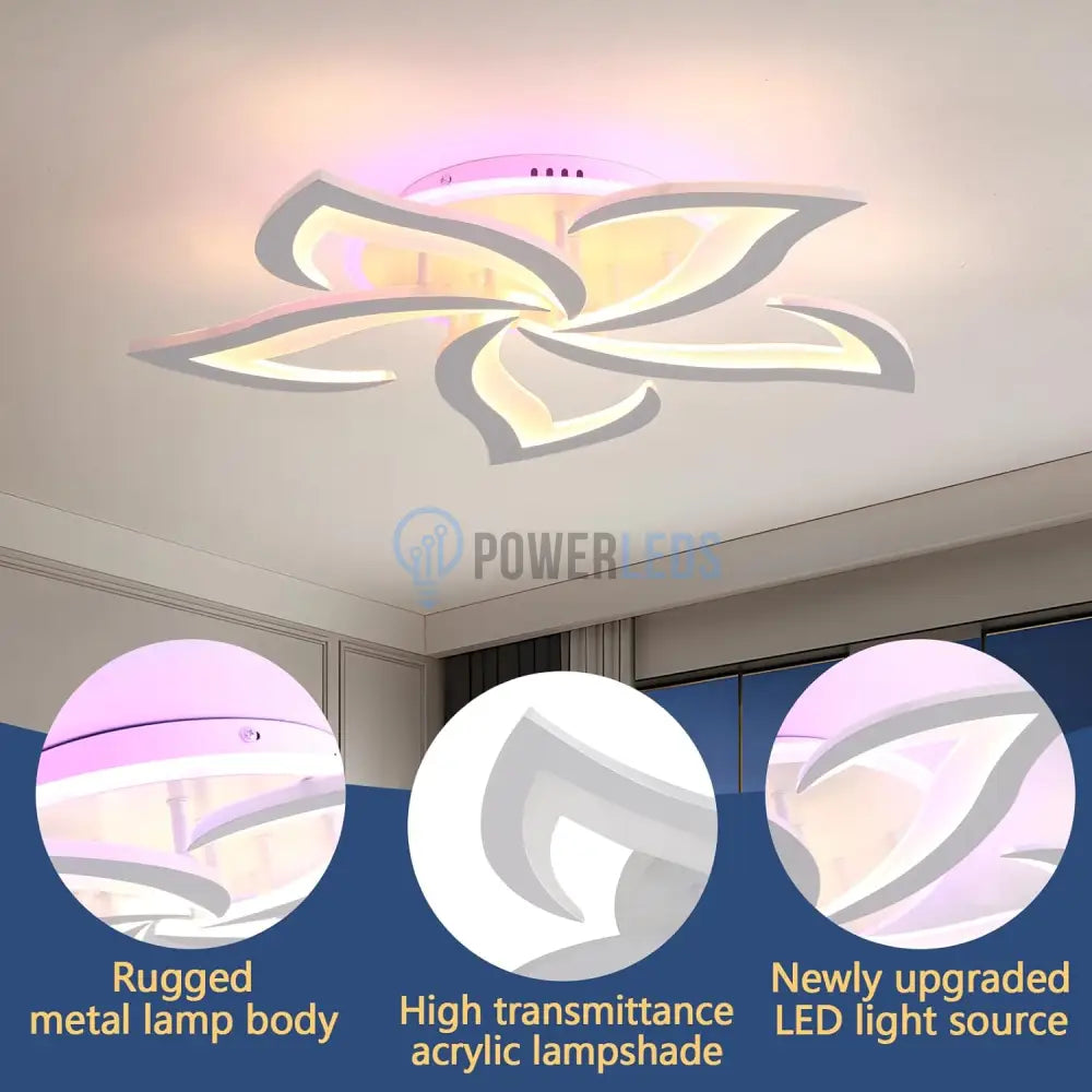 Lustra Led Narcisse Rgb Echivalent 600W Telecomanda