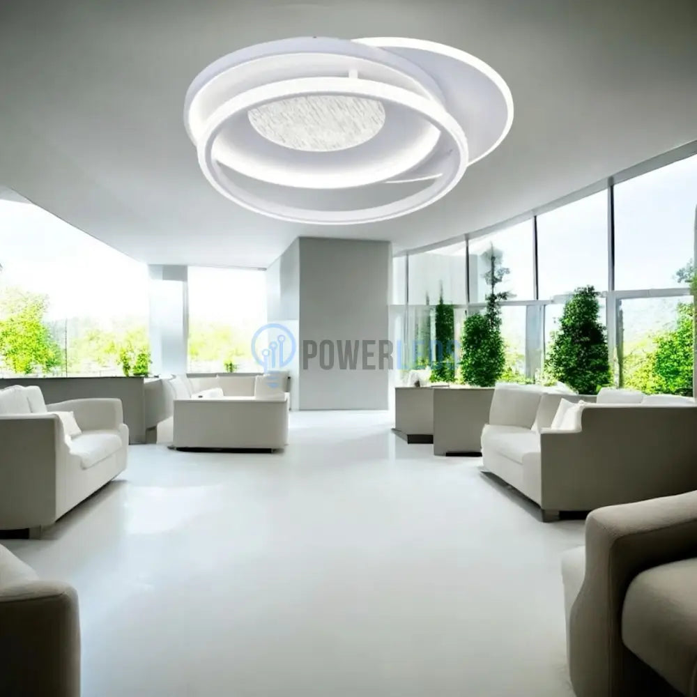 Lustra LED NOLTO Circle 3 Functii Echivalent 900W Telecomanda ALBA / CIRCLE DESIGN / 50CM Lighting Fixtures