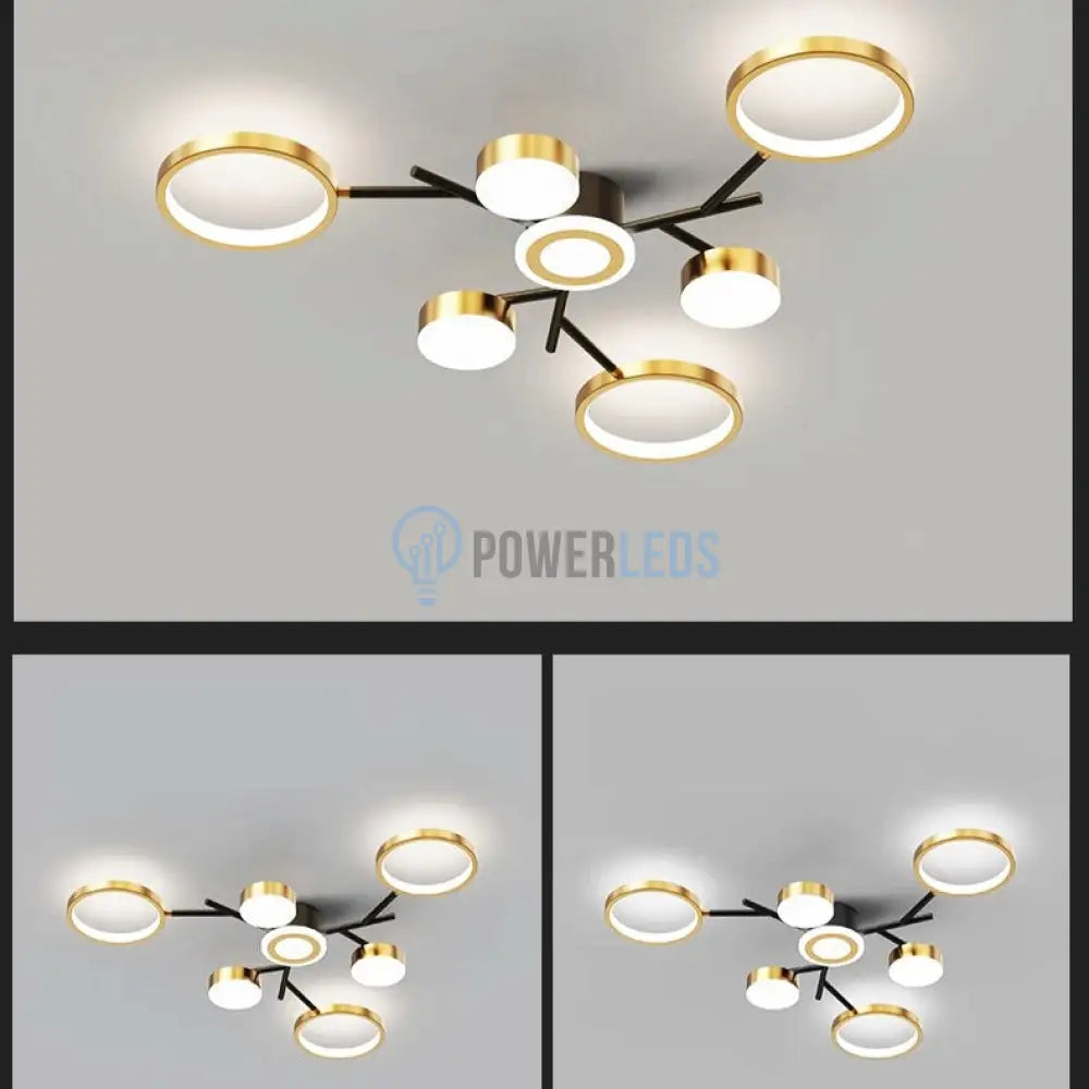 Lustra Led 134W Nordic Style Echivalent 400W Telecomanda