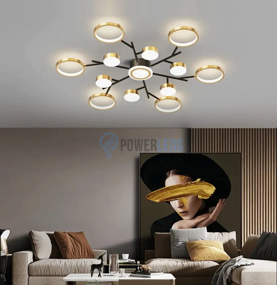 Lustra Led 246W Nordic Style Echivalent 1000W Telecomanda Ceiling Light