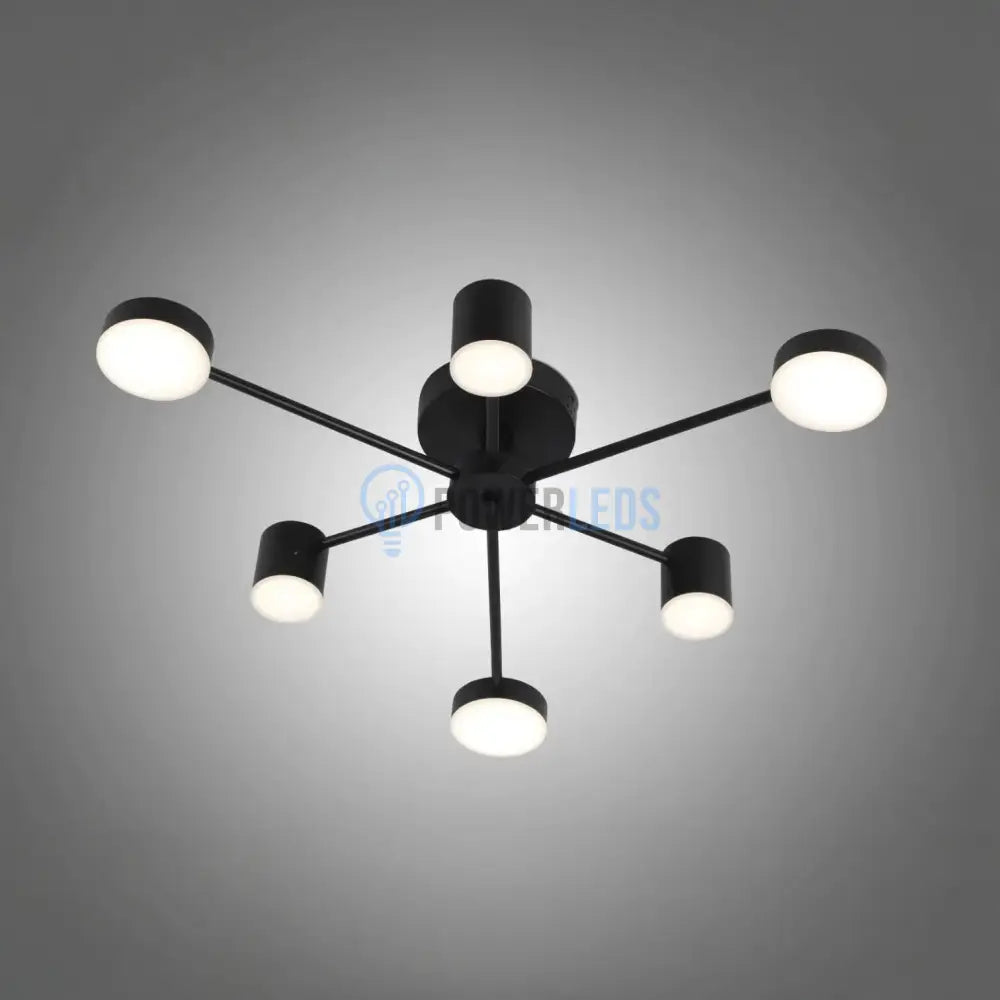 Lustra LED Nordic Style WEB Black Echivalent 300W Telecomanda led ceiling light