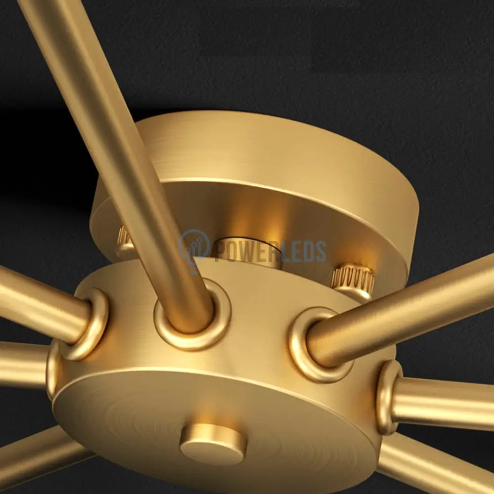 Lustra Led Nordic Style Web Gold Echivalent 600W Telecomanda G3867 Led Ceiling Light