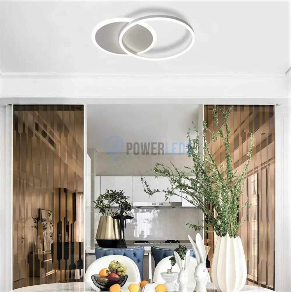 Lustra Led 74W One Circle Design Telecomanda Echivalent 300W Lighting Fixtures