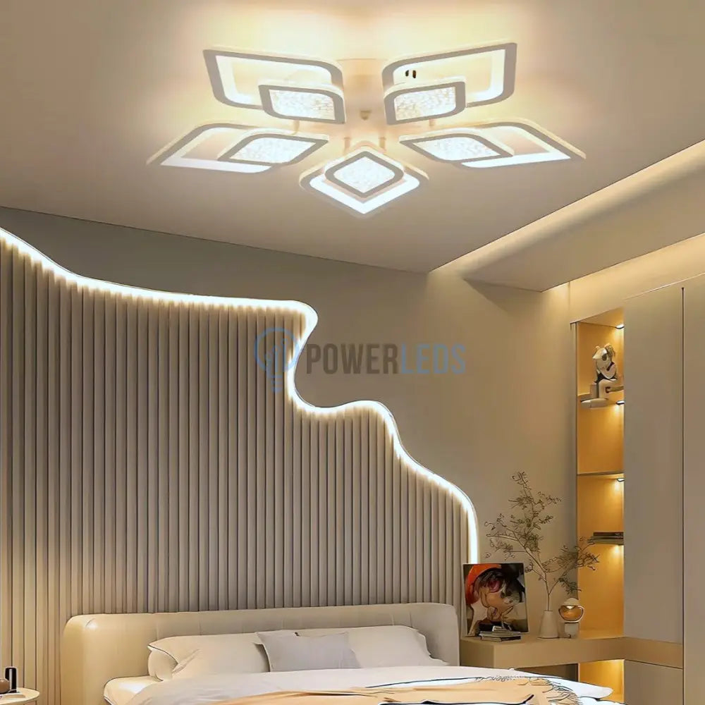 Lustra Led Ortensia Telecomanda Echivalent 800W Lighting Fixtures