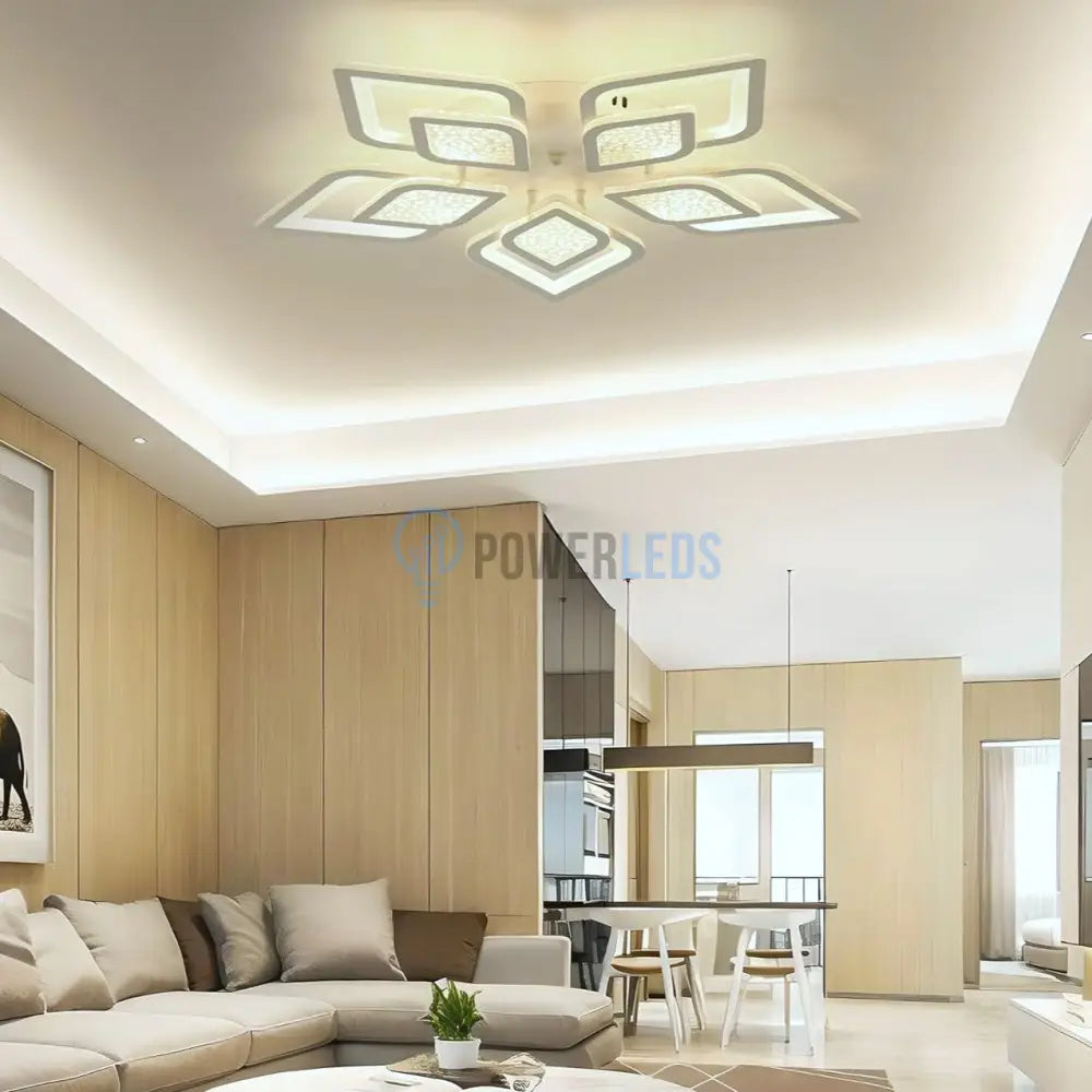 Lustra Led Ortensia Telecomanda Echivalent 800W Lighting Fixtures