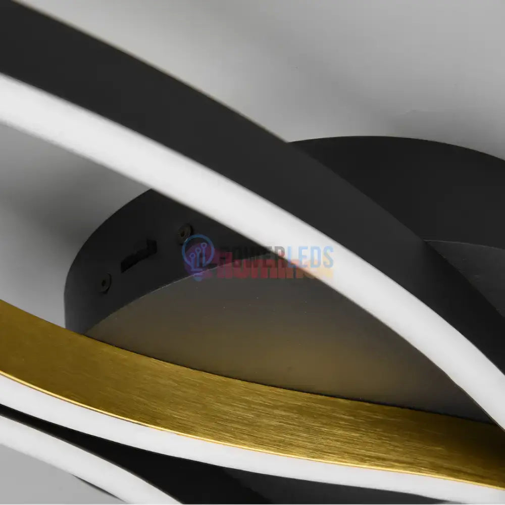 Lustra LED BLAZE Black Gold 35W powerleds.ro
