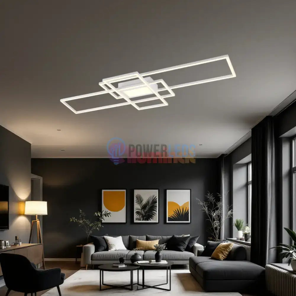 Lustra LED PREMIUM IRVINE Echivalent 800W cu Telecomanda powerleds.ro