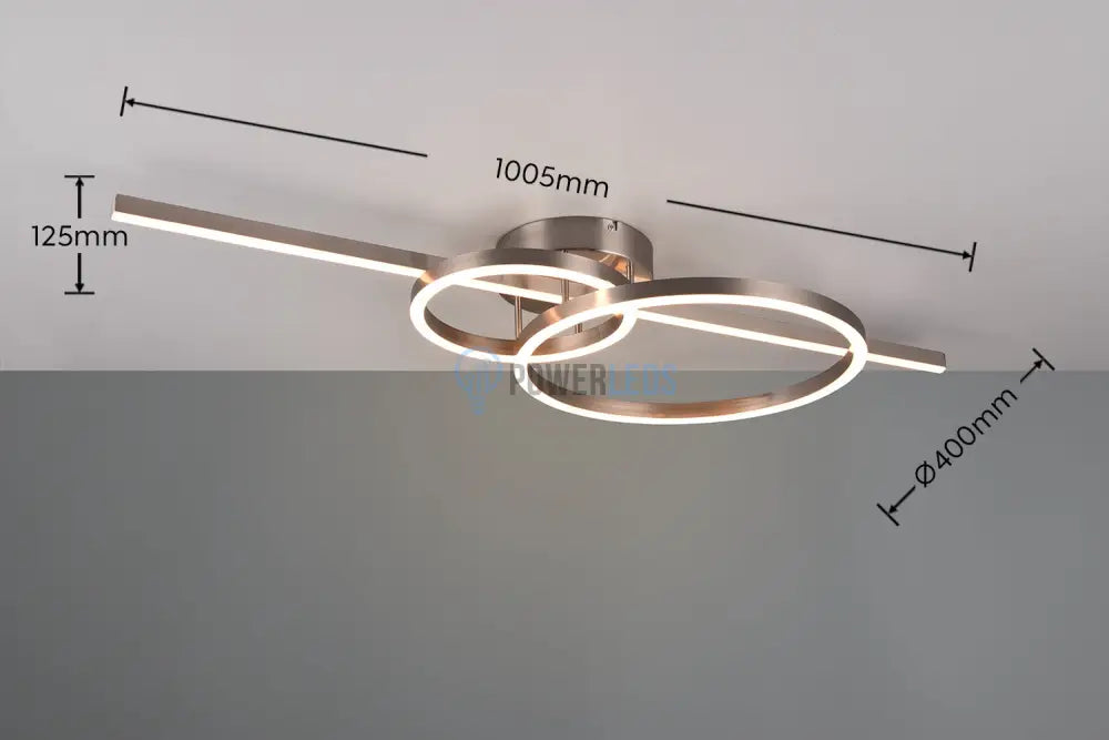 Lustra LED Premium MONTILLA Nichel Chrome Echivalent 600W powerleds.ro