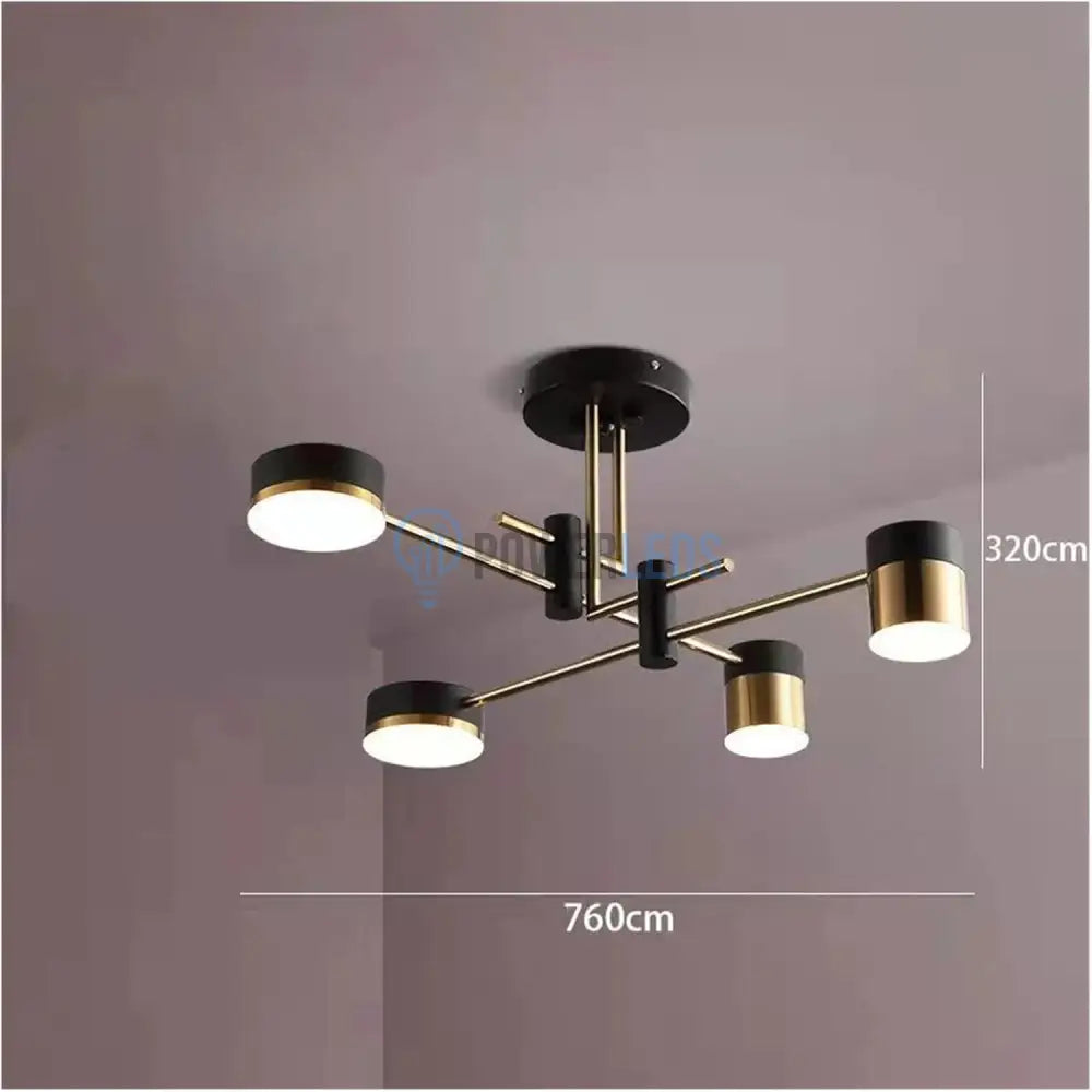 Lustra LED RAVENNA 2+2 Echivalent 300W Telecomanda powerleds.ro