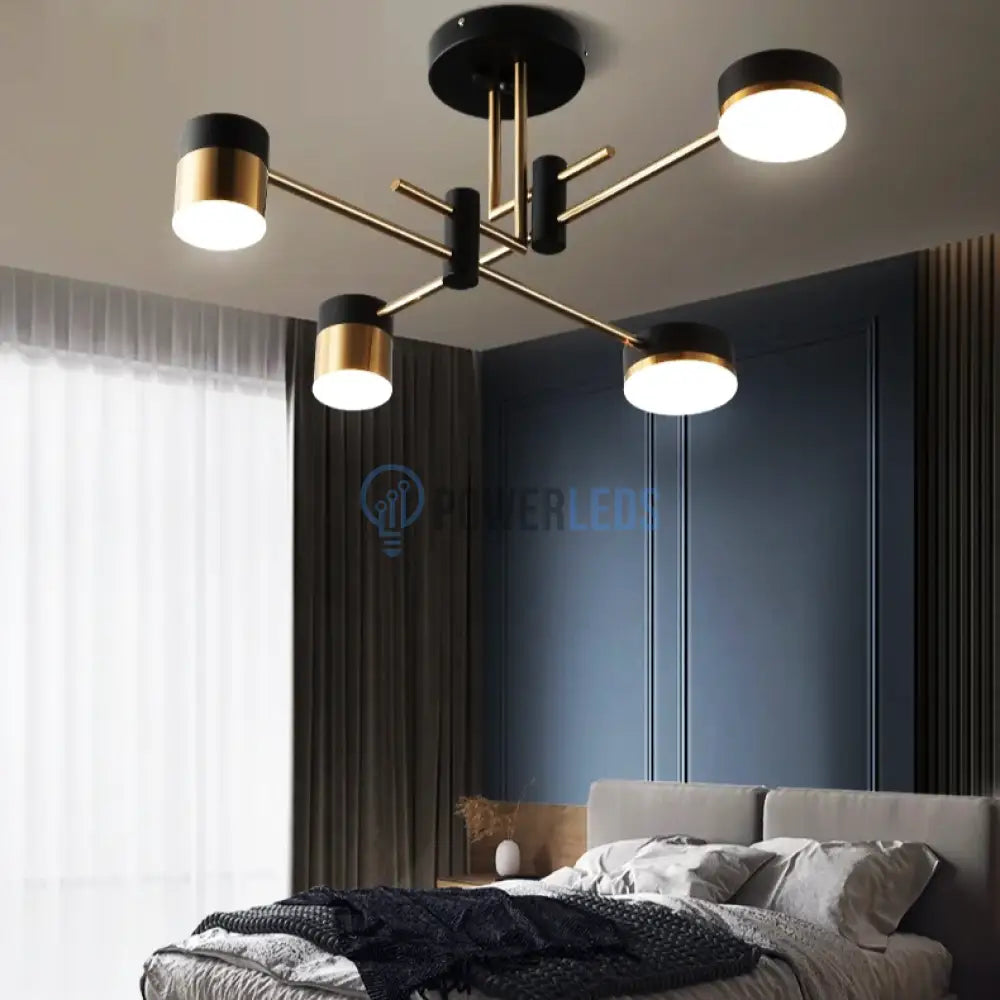 Lustra LED RAVENNA 2+2 Echivalent 300W Telecomanda powerleds.ro