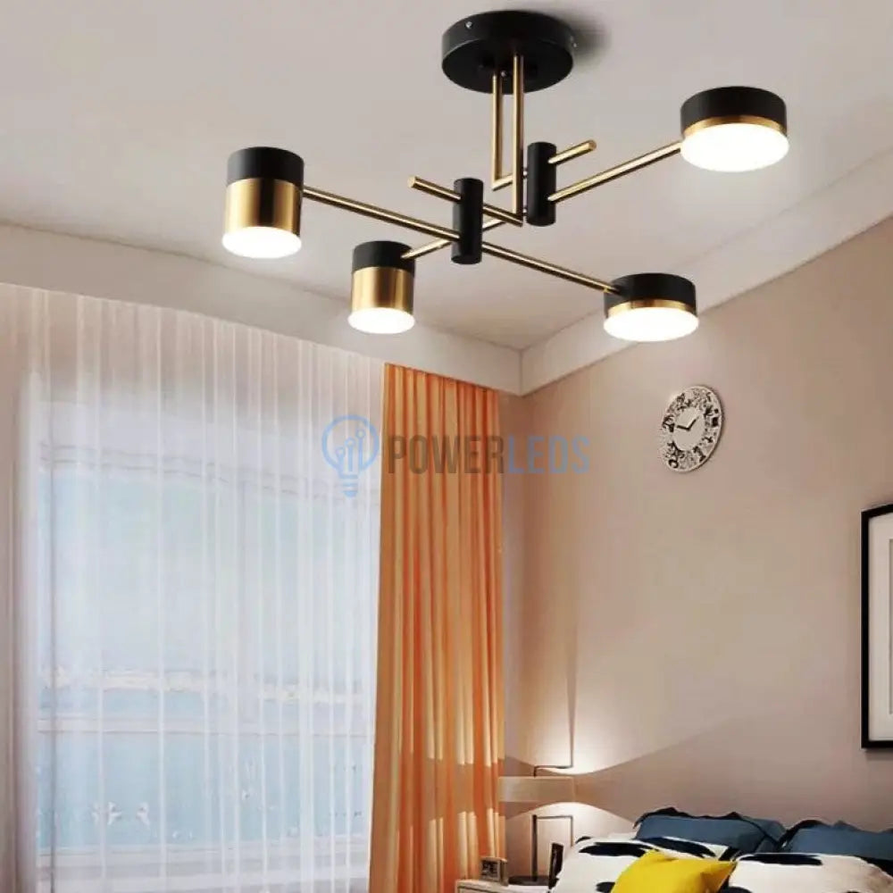 Lustra LED RAVENNA 2+2 Echivalent 300W Telecomanda powerleds.ro