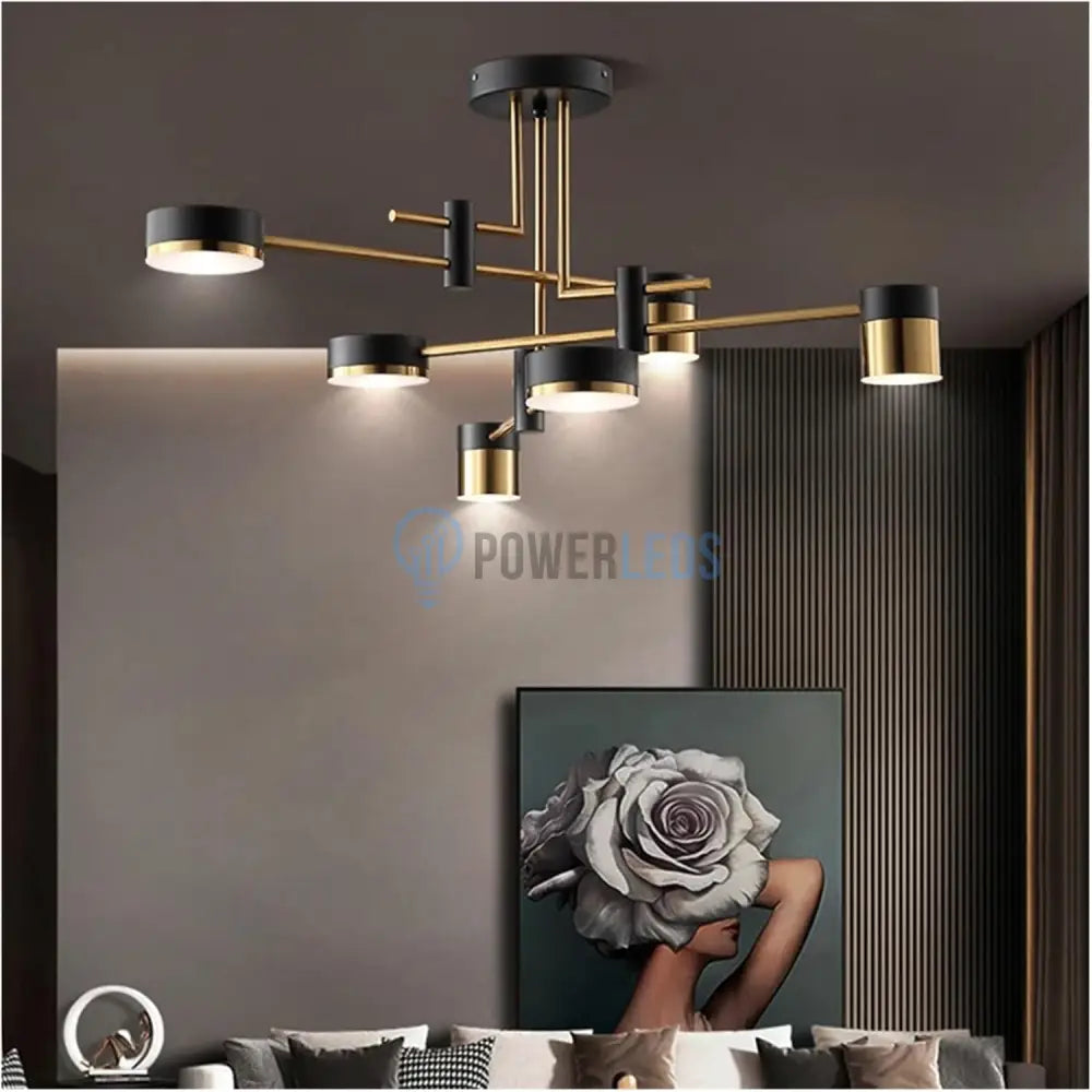 Lustra LED RAVENNA 3+3 Echivalent 500W Telecomanda powerleds.ro