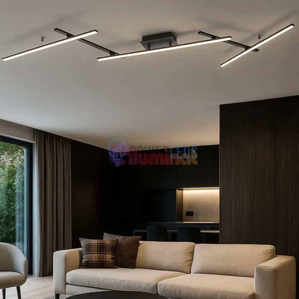 Lustra LED Aplicata ARVIN Black powerleds.ro