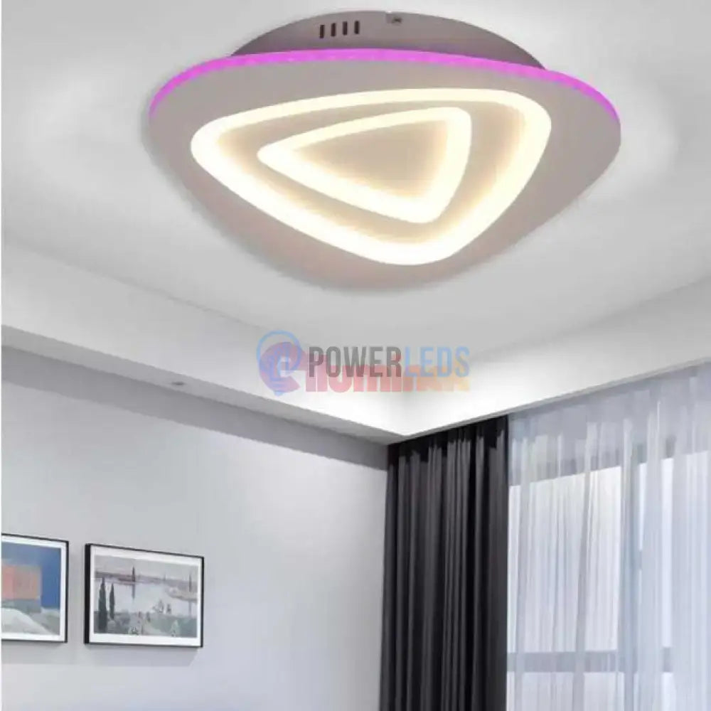 Lustra LED RGB PRISMA Echivalent 200W Telecomanda powerleds.ro
