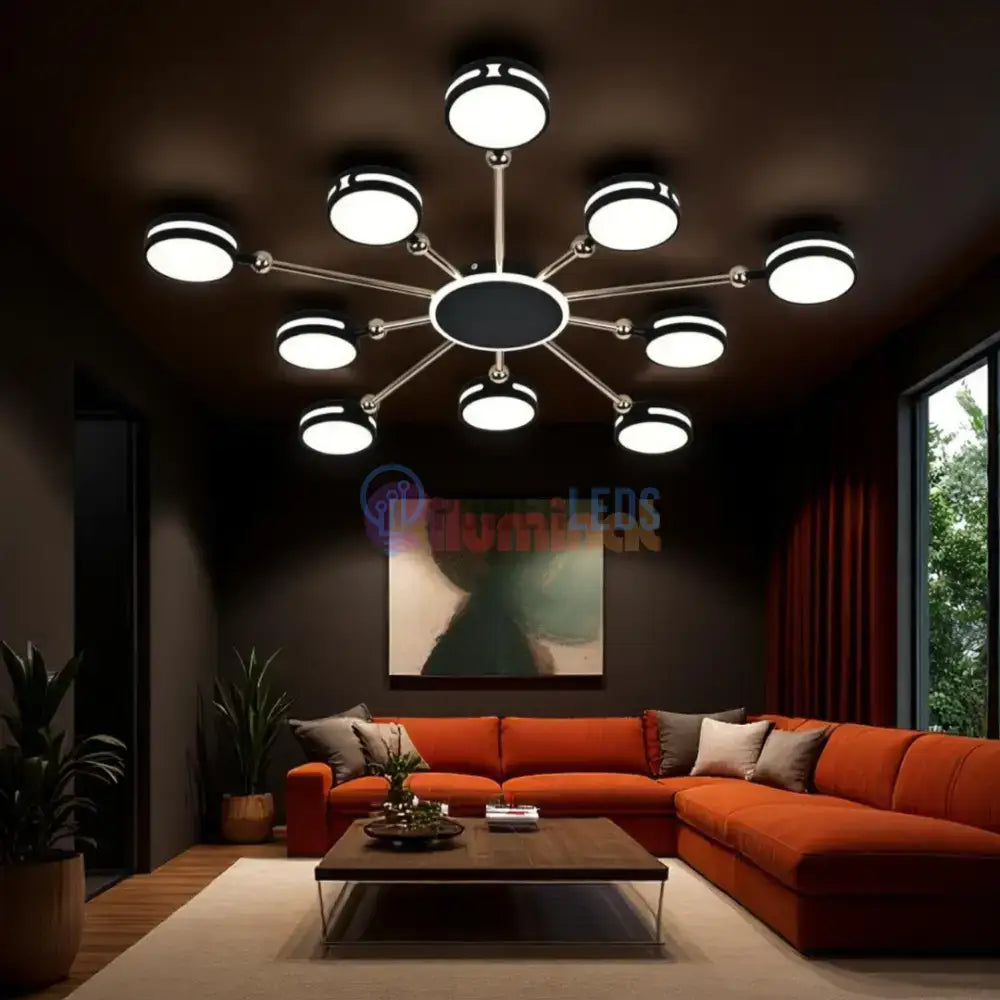 Lustra LED SESTO Echivalent 800W Telecomanda powerleds.ro