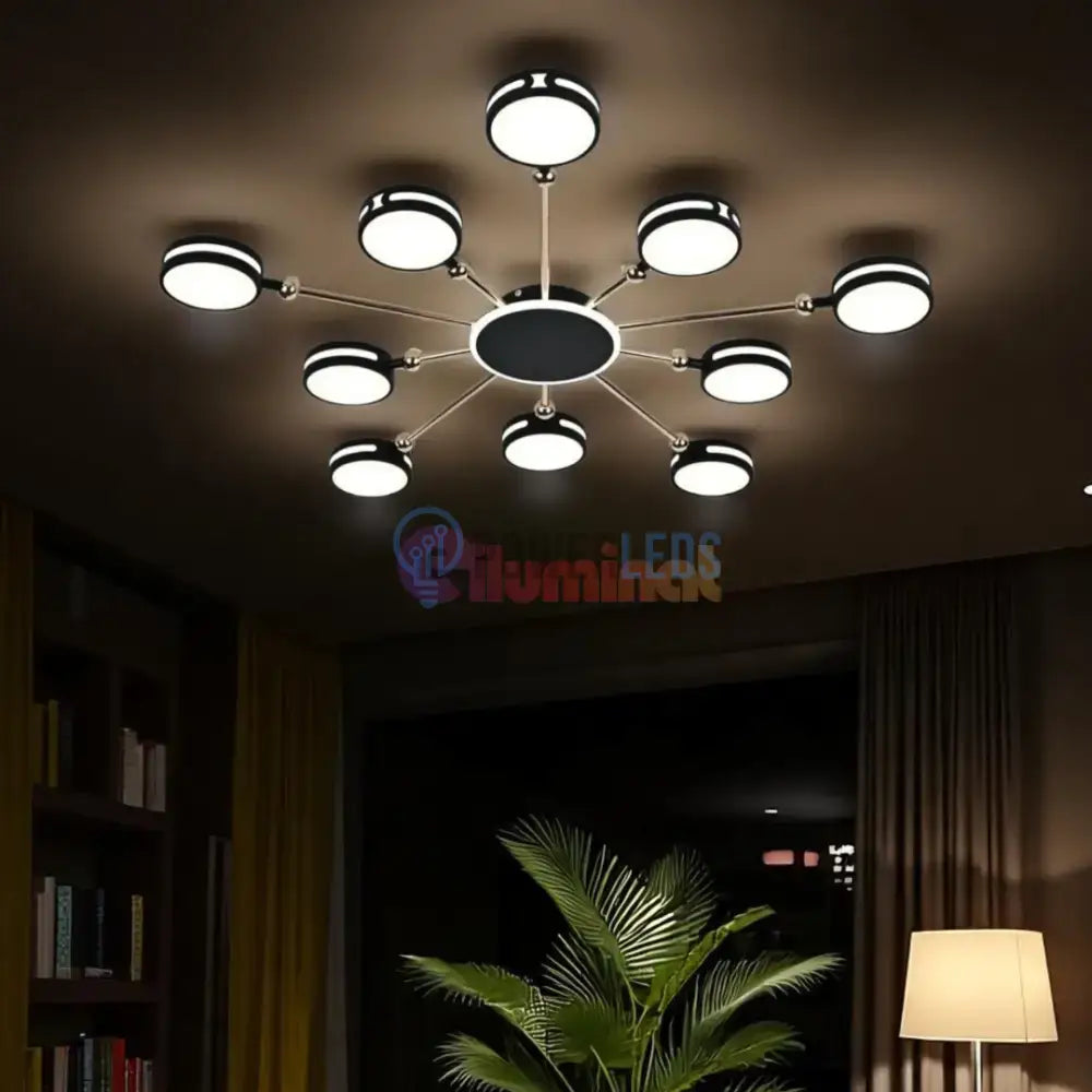 Lustra LED SESTO Echivalent 800W Telecomanda powerleds.ro
