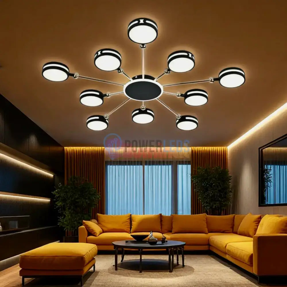 Lustra LED SESTO Echivalent 800W Telecomanda powerleds.ro