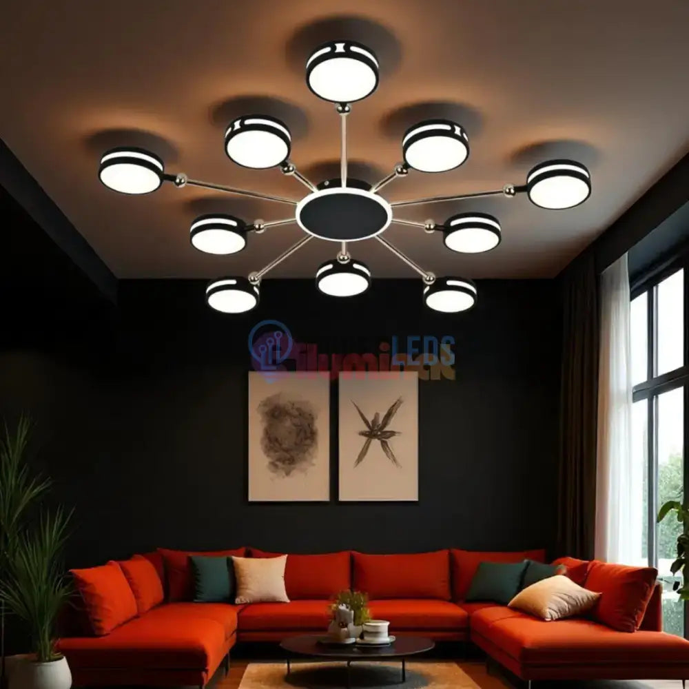 Lustra LED SESTO Echivalent 800W Telecomanda powerleds.ro
