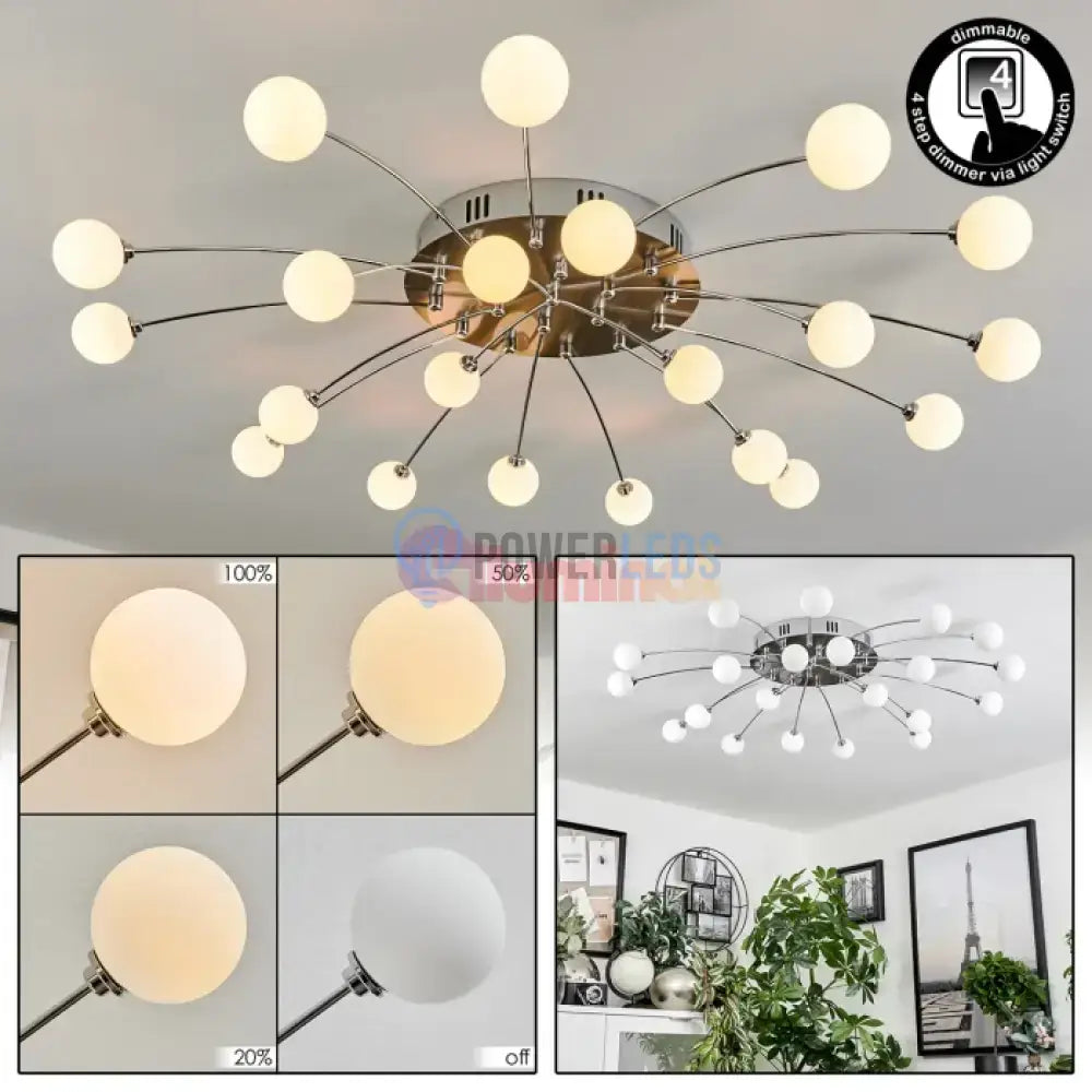 Lustra LED SILVER BULET Echivalent 400W powerleds.ro