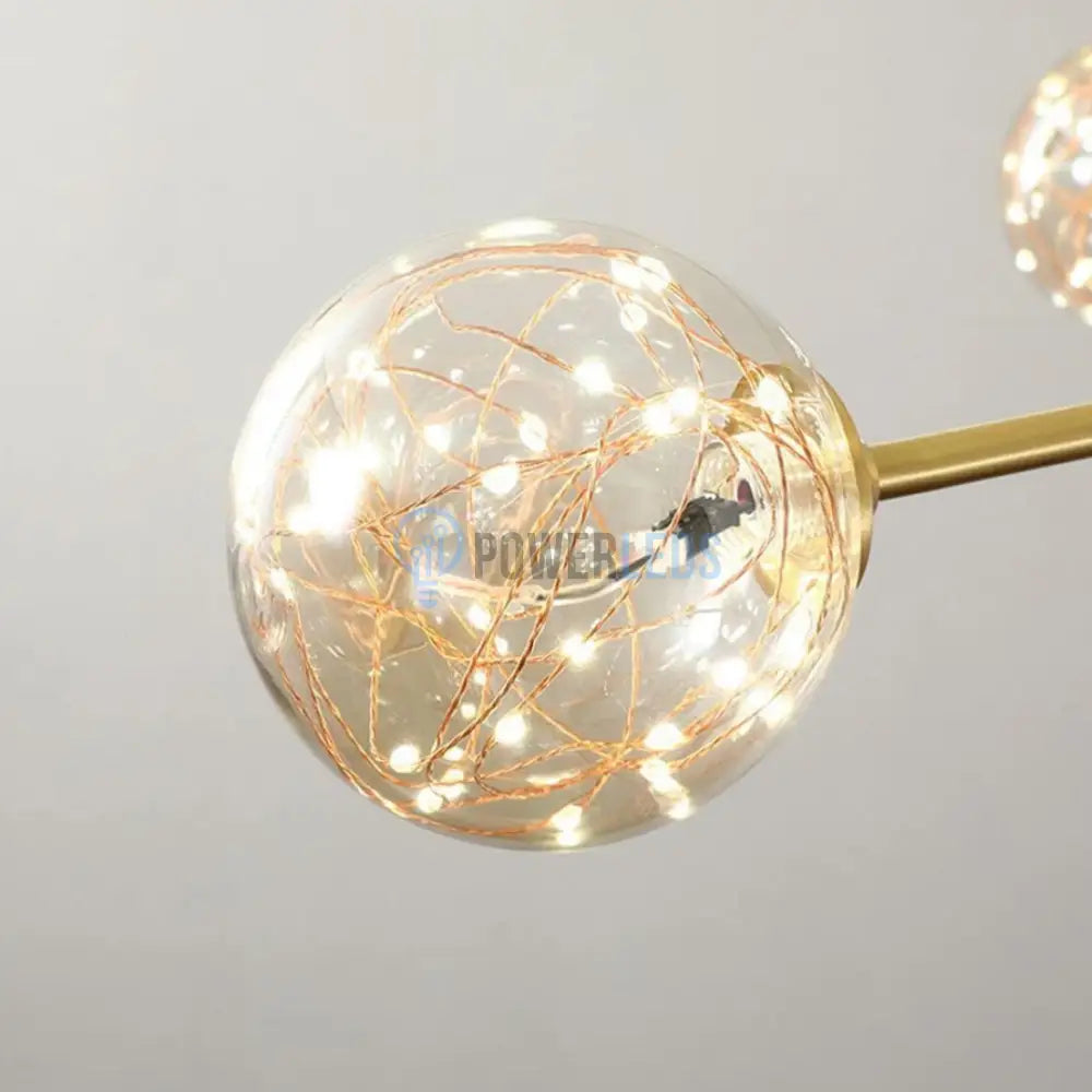 Lustra LED Sparkle Abajur Transparent DX333-3 AURIE / MINIMALIST DESIGN / 60CM Lighting Fixtures