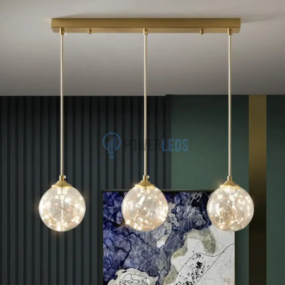 Lustra LED Sparkle Abajur Transparent DX333-3 AURIE / MINIMALIST DESIGN / 60CM Lighting Fixtures