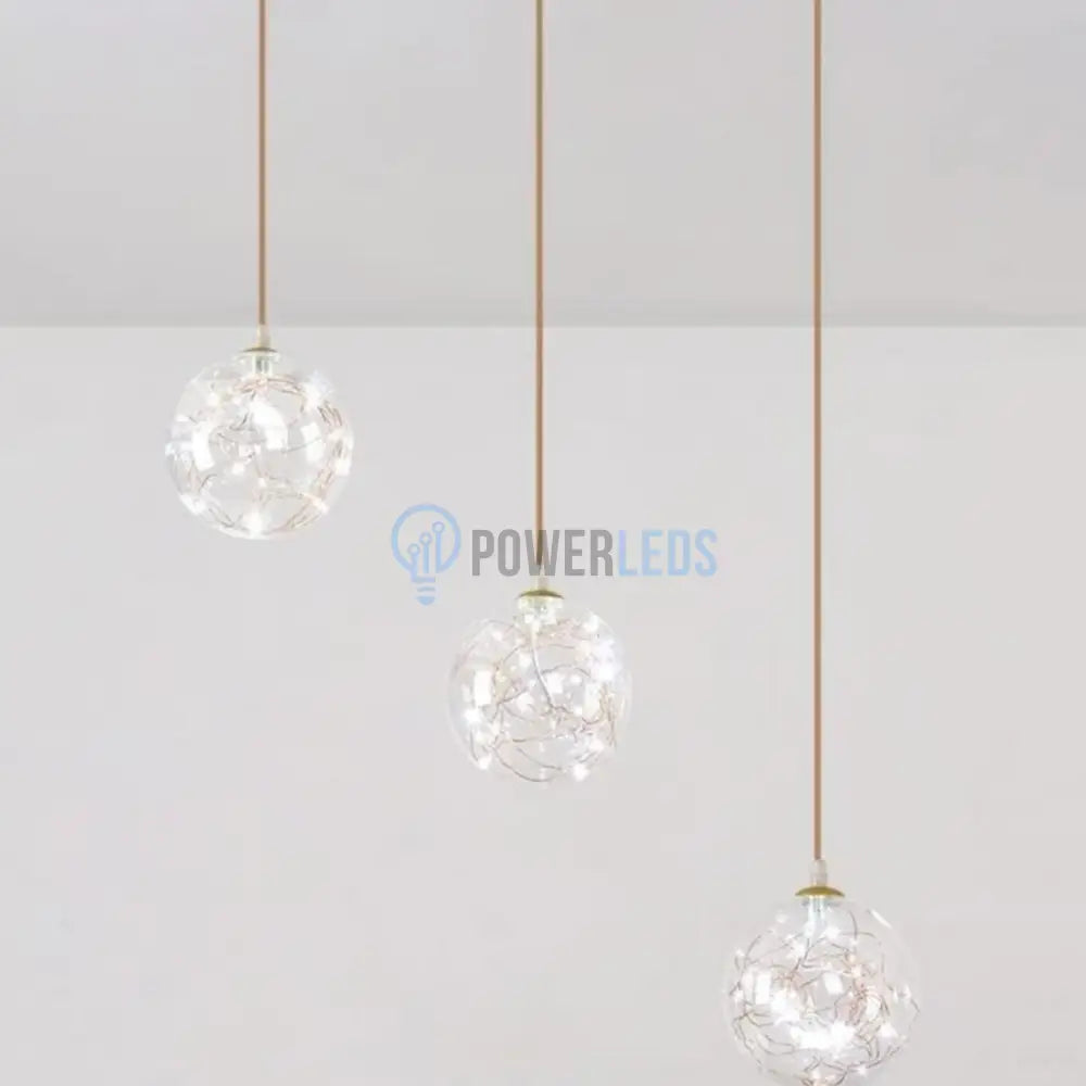 Lustra LED Sparkle Abajur Transparent DX333-3 AURIE / MINIMALIST DESIGN / 60CM Lighting Fixtures