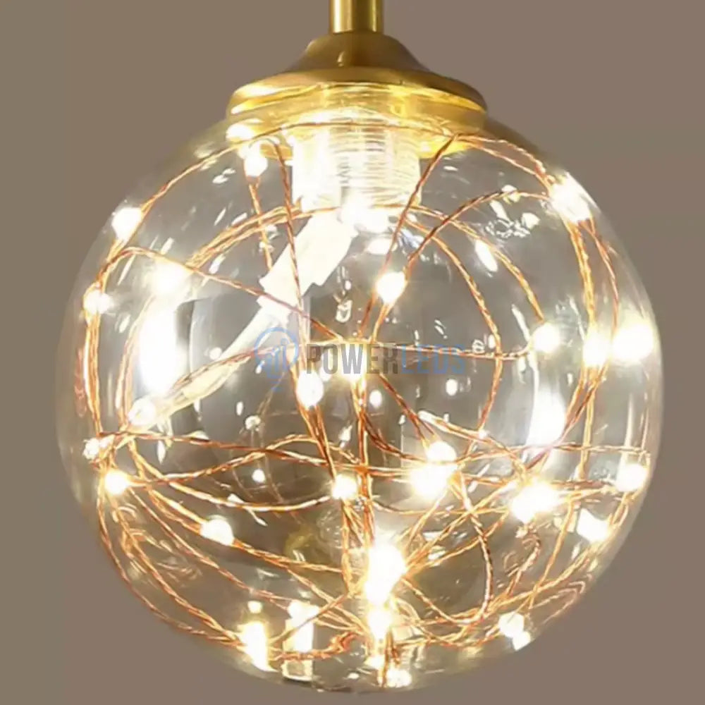 Lustra LED Sparkle Abajur Transparent DX333-3 AURIE / MINIMALIST DESIGN / 60CM Lighting Fixtures