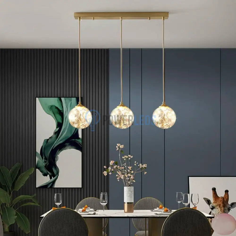 Lustra LED Sparkle Abajur Transparent DX333-3 AURIE / MINIMALIST DESIGN / 60CM Lighting Fixtures
