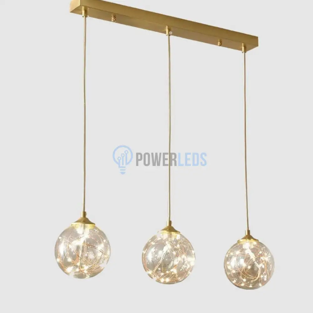 Lustra LED Sparkle Abajur Transparent DX333-3 AURIE / MINIMALIST DESIGN / 60CM Lighting Fixtures