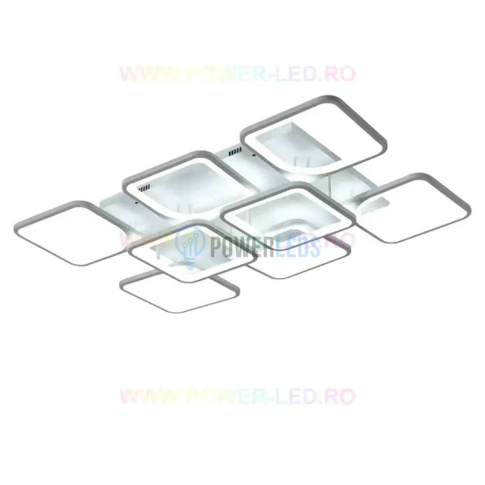 Lustra Led 256W Square Suprem Alb Telecomanda Lighting Fixtures