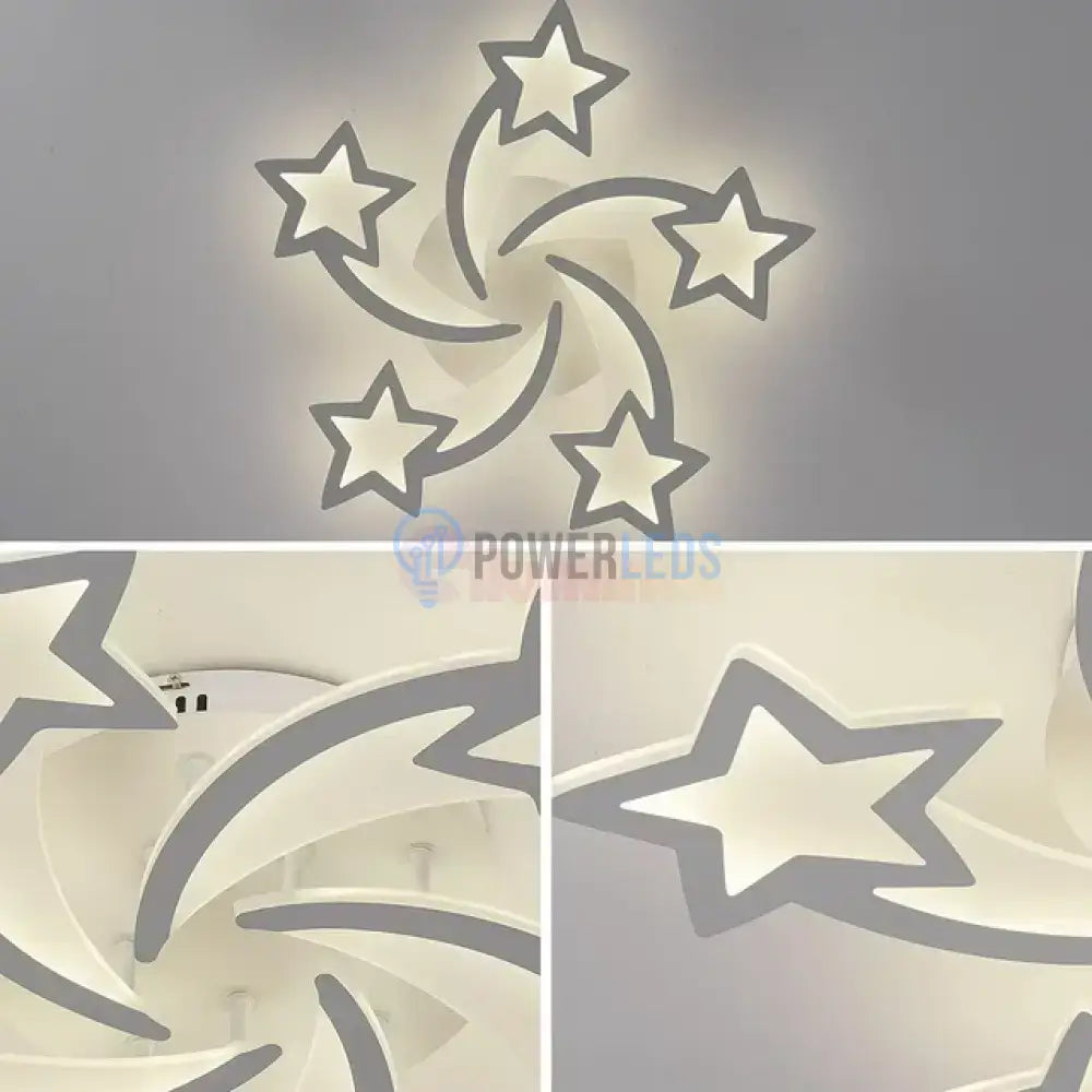 Lustra Led 100W Star Design Telecomanda Echivalent 500W Lighting Fixtures