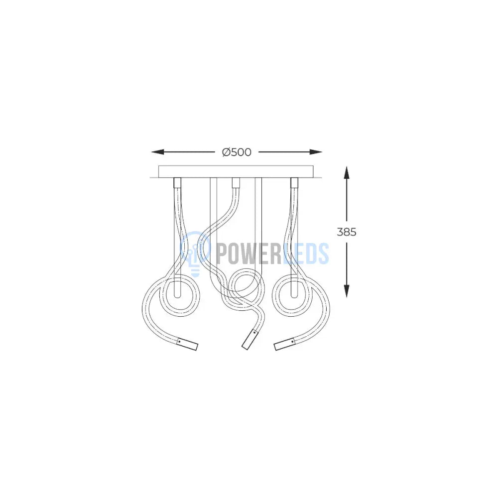 Lustra LED SUFITOWA 3 Functii Echivalent 400W powerleds.ro