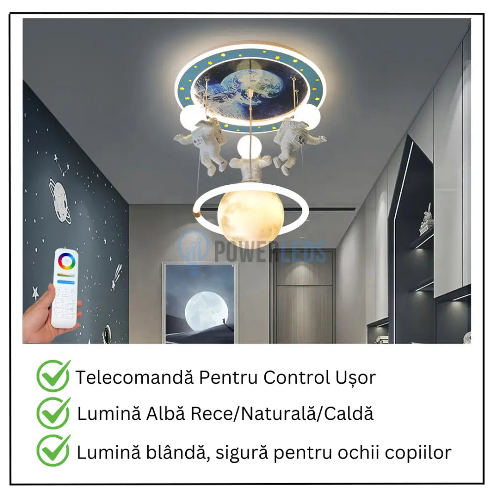 Lustra LED 100W Astro Friends Telecomanda 5315 ALBA / 50CM / KIDS Lighting Fixtures