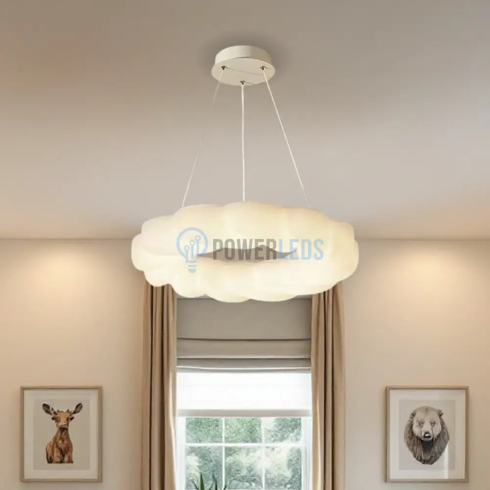 Lustra LED 120W Fluffy Cloud Telecomanda 5571 (DD) ALBA / 50CM / KIDS Lighting Fixtures