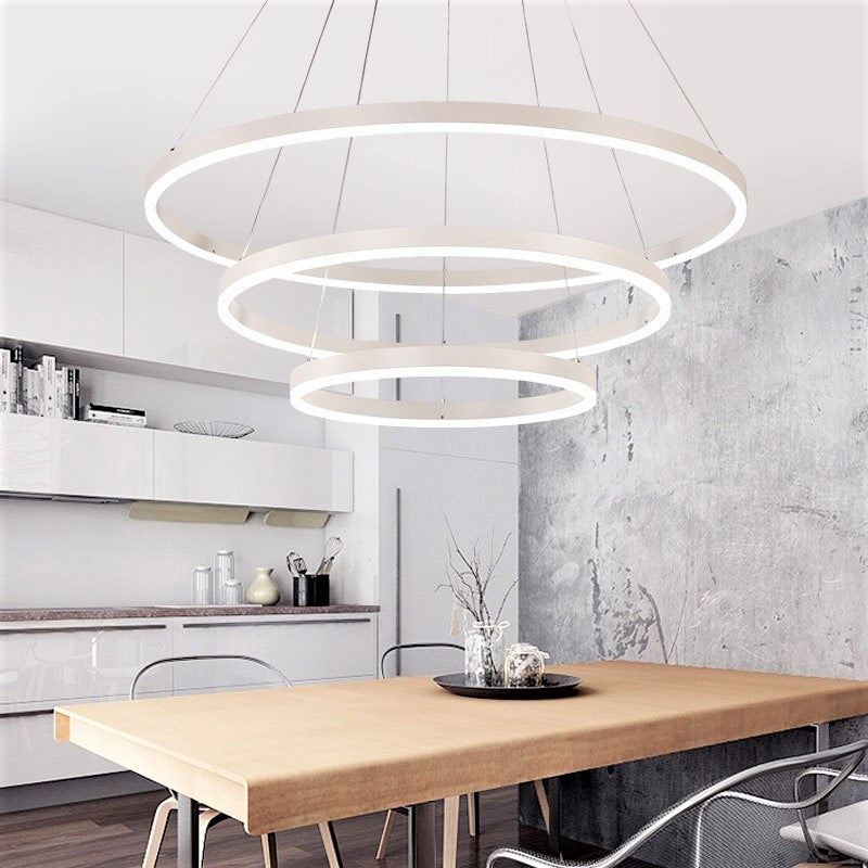 Lustra LED WONDERLAND Alba 3 Segmente Echivalent 600W