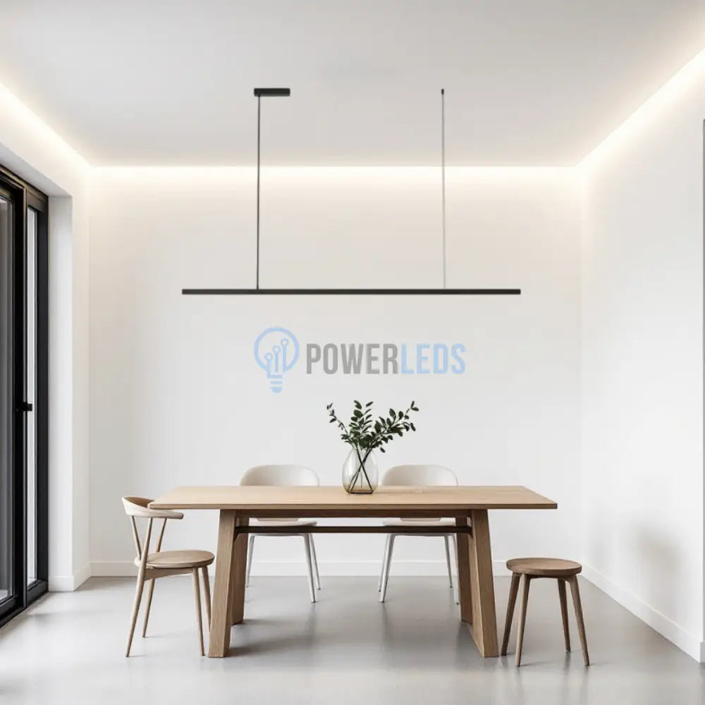 Lustra LED 36W OFFICE Suspendata Black cu Telecomanda SE-P1936-100 BK NEAGRA / SUSPENDATE Lighting Fixtures