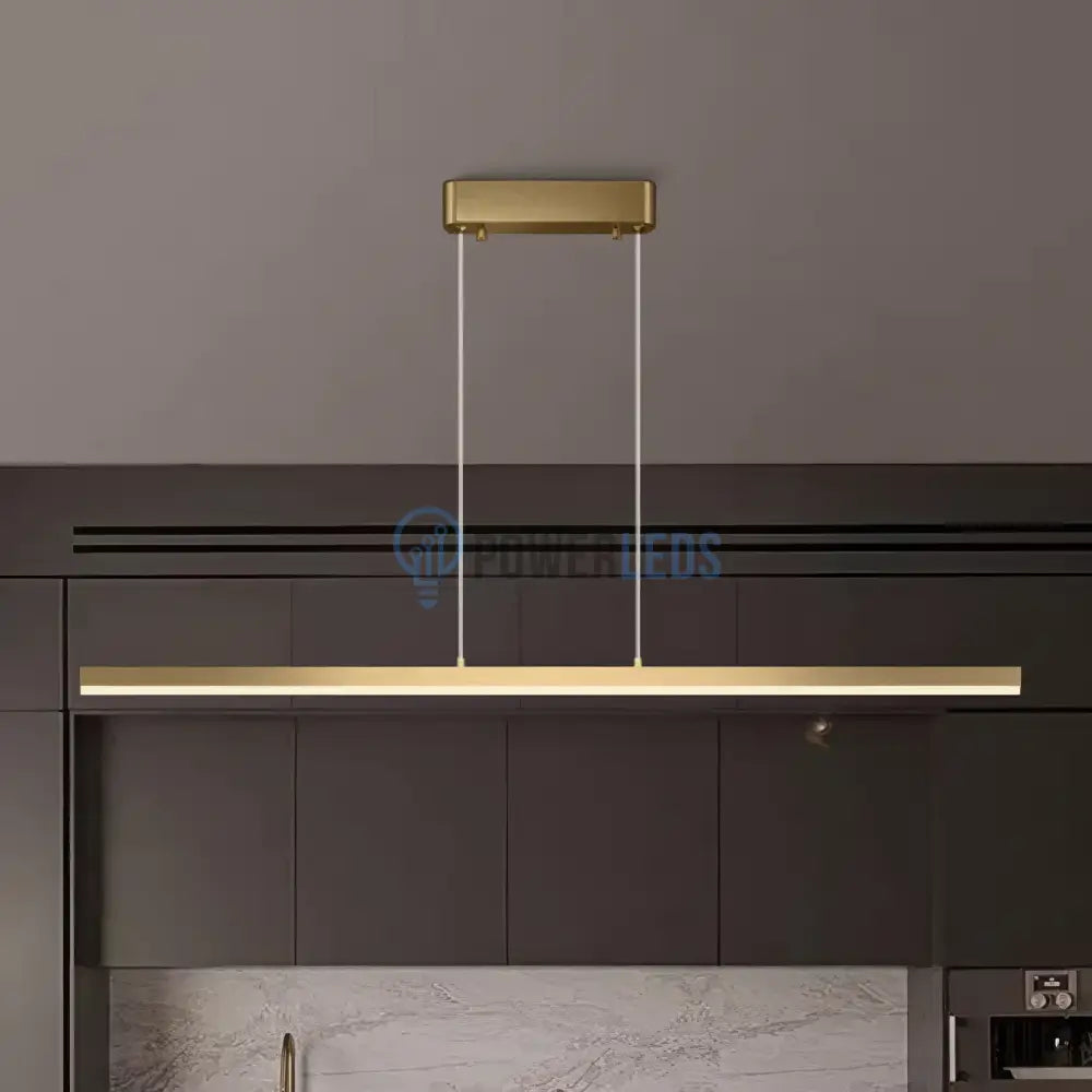 Lustra LED 36W OFFICE Suspendata Gold cu Telecomanda SE-P1936-100 GD AURIE / SUSPENDATE Lighting Fixtures