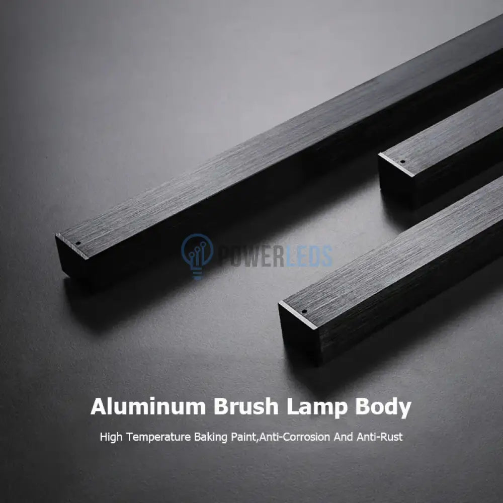 Lustra Led Suspendata 4 Linnes Black Echivalent 400W Telecomanda Lighting Fixtures