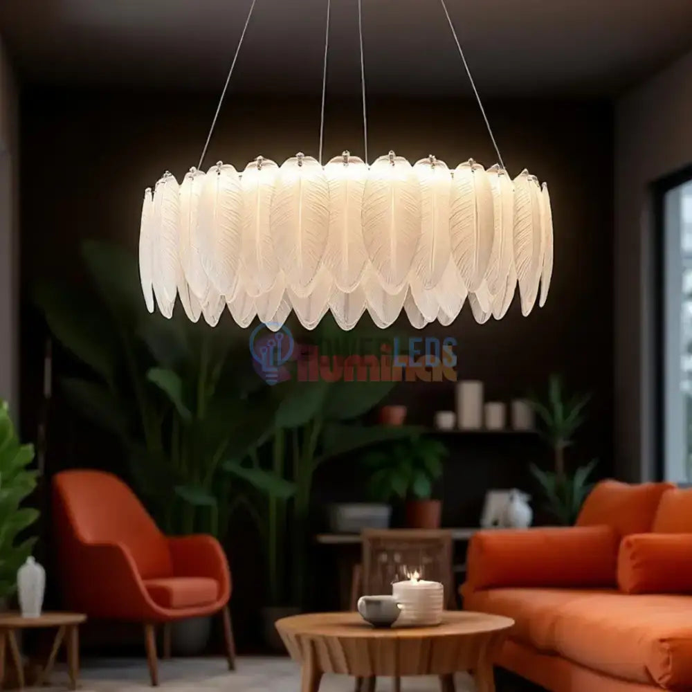 Lustra Suspendata 50CM Meili Chrome powerleds.ro
