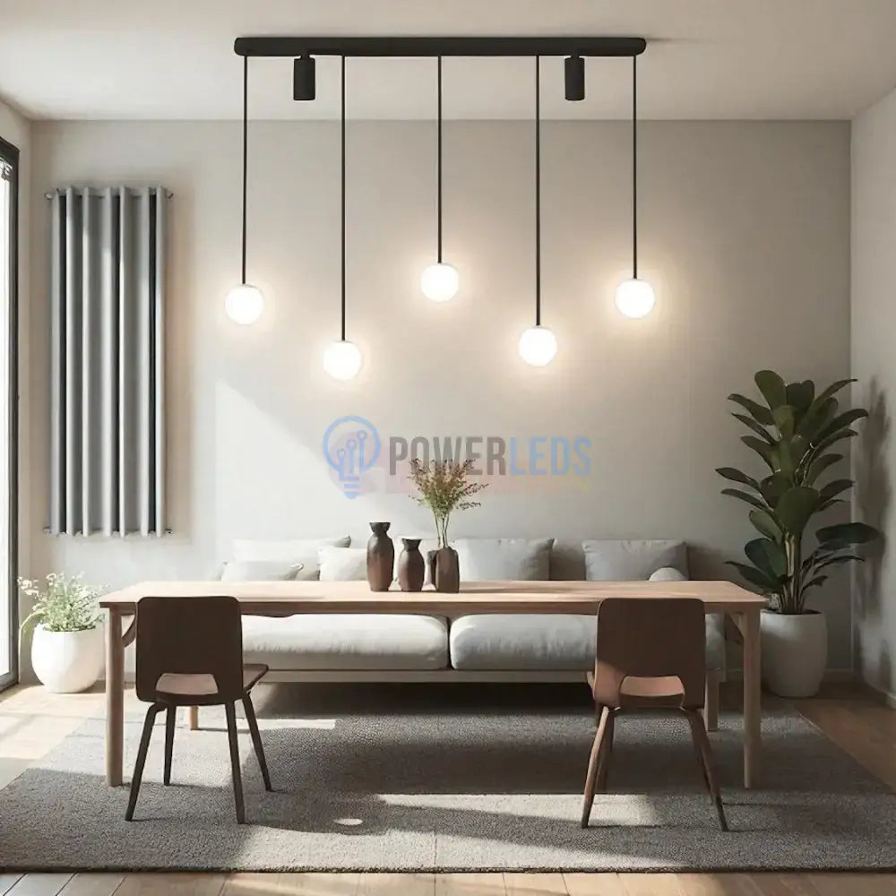Lustra LED Suspendata Abajur 56W Echivalent 220W Telecomanda NEAGRA / ABAJUR Chandeliers