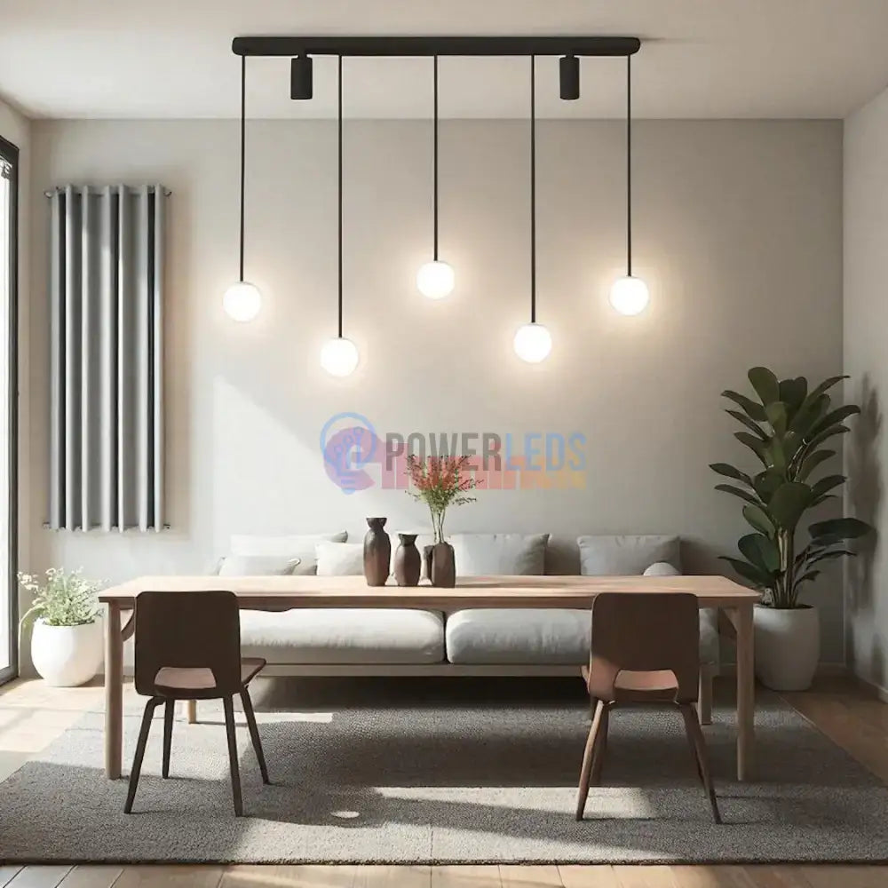 Lustra LED Suspendata Abajur 56W Echivalent 220W Telecomanda powerleds.ro