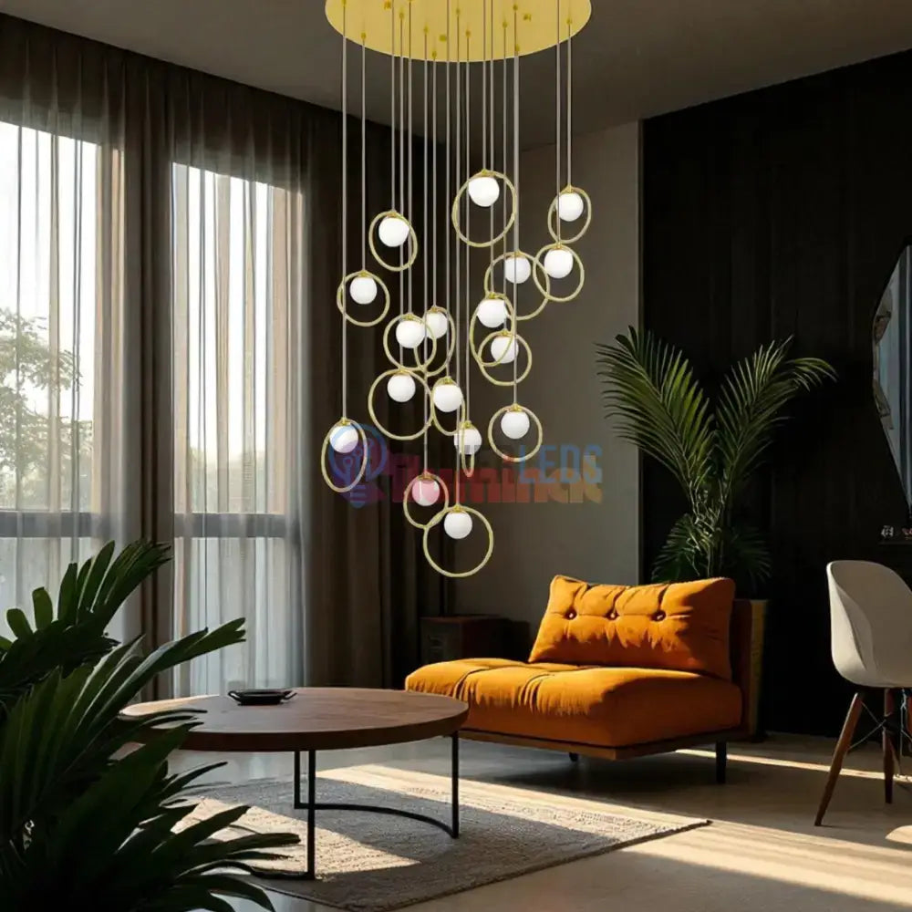 Lustra LED Suspendata Abajur PORTOCOLOM 51W powerleds.ro