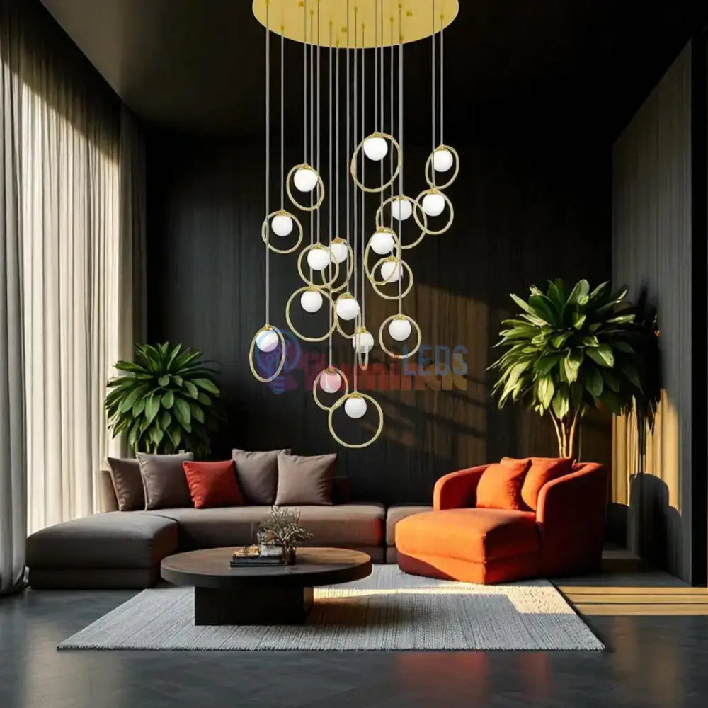 Lustra LED Suspendata Abajur PORTOCOLOM 51W powerleds.ro